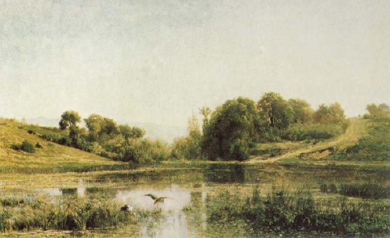Charles Francois Daubigny Landscape at Gylieu Norge oil painting art